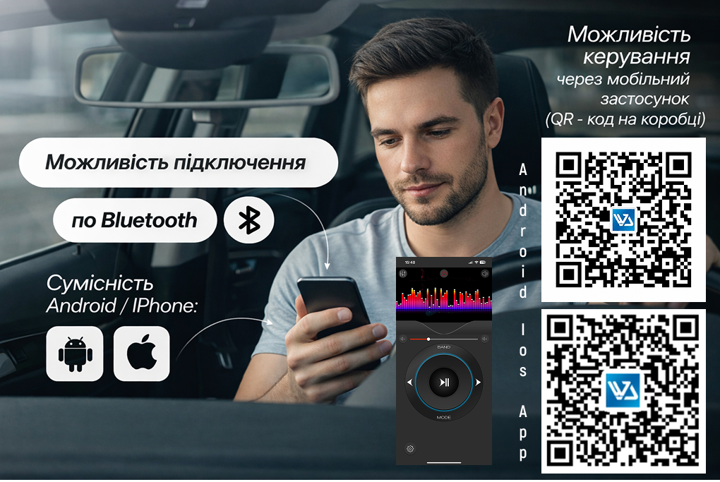 ������������� Pulso-1020111: DSP, ������� LCD-�������, RGB-�������, USB, FM, RCA, ���������� 4?50 ��, Bluetooth.