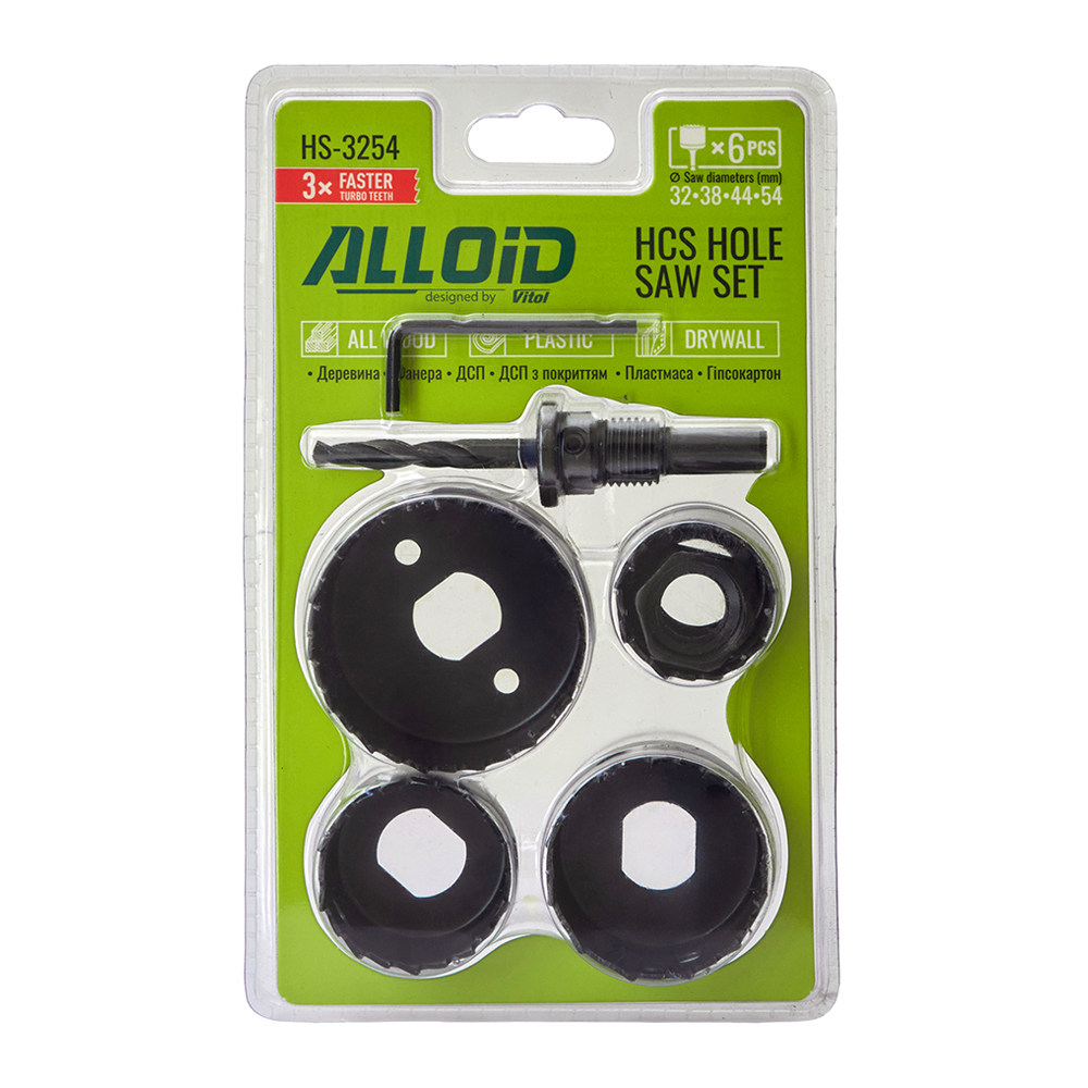 ���� ����������� ���� �� ������ 6 ����� (32, 38, 44, 54��) Alloid