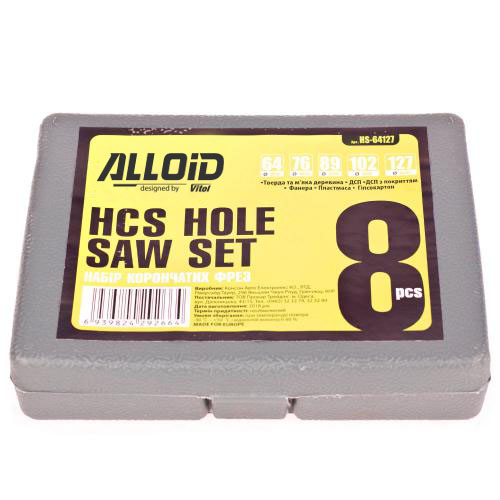 ���� ����������� ���� �� ������ 8 ����� (64, 76, 89, 102, 127��) Alloid