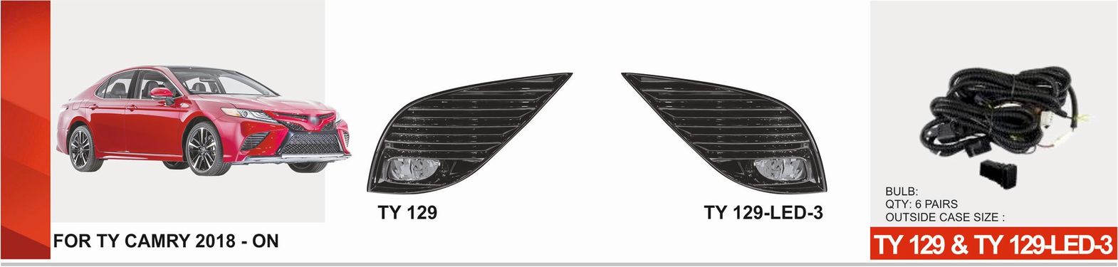 ���� ���. ������ Toyota Camry 70 2018-20/U.S TYPE/TY-129L/LED-12V6W/e�.��������