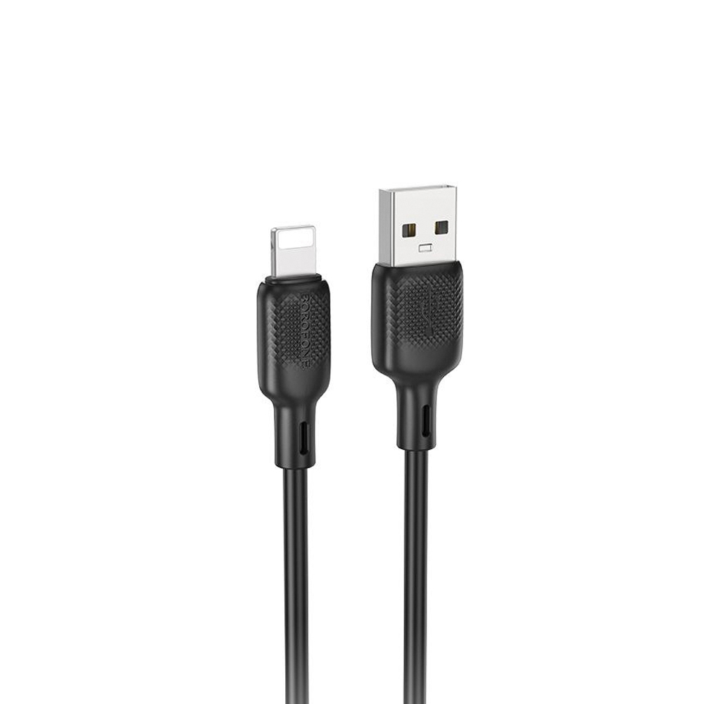 ������ BOROFONE BX113BK, USB - Lightning 2.4�, 1m, Black (������ �������/�������� �����)