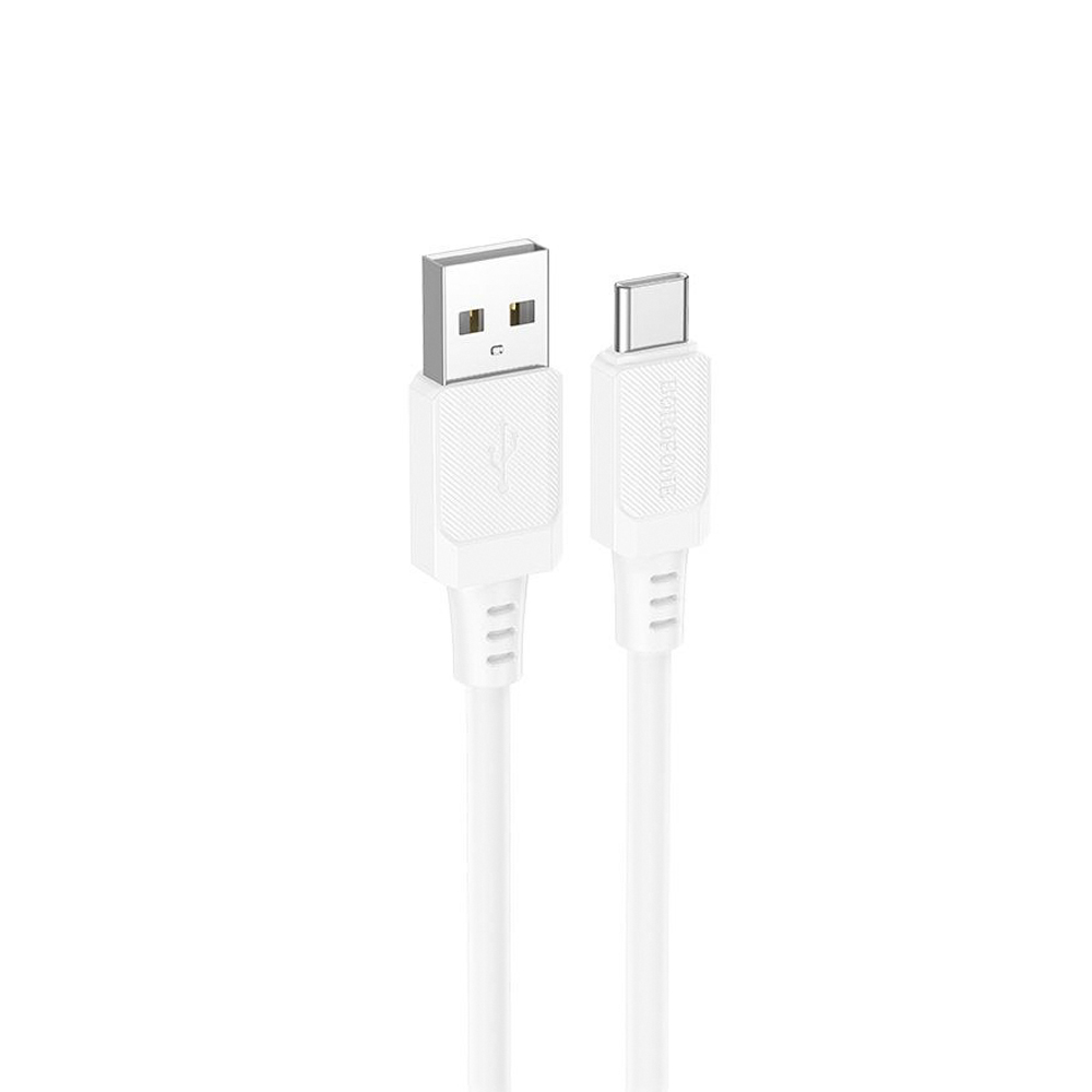 ������ BOROFONE BX115W, USB - Type-C 3�, 1m, White (������ �������/�������� �����)