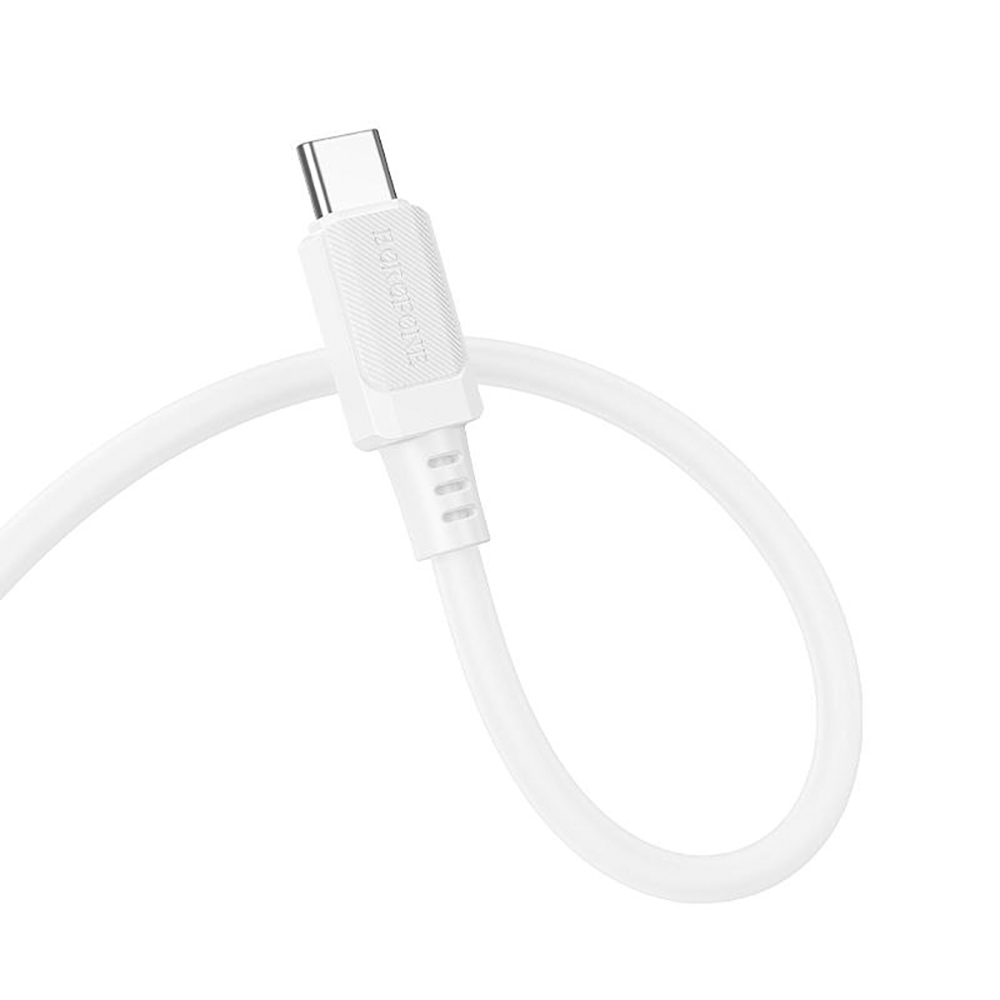 ������ BOROFONE BX115W, USB - Type-C 3�, 1m, White (������ �������/�������� �����)