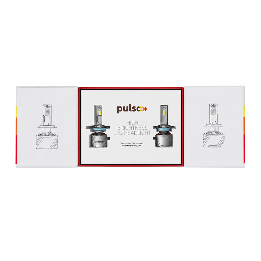 ����� PULSO LC15-H11/LED-chips 4575 CSP/12V/2*85W/17000Lm/3000-6000k/Bluetooth APP