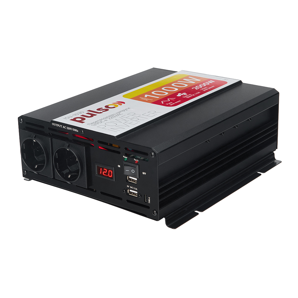 ������������ ������� PULSO/ISU-1030/12V-220V/1000W/USB-5VDC3.1A/���.�����/�����