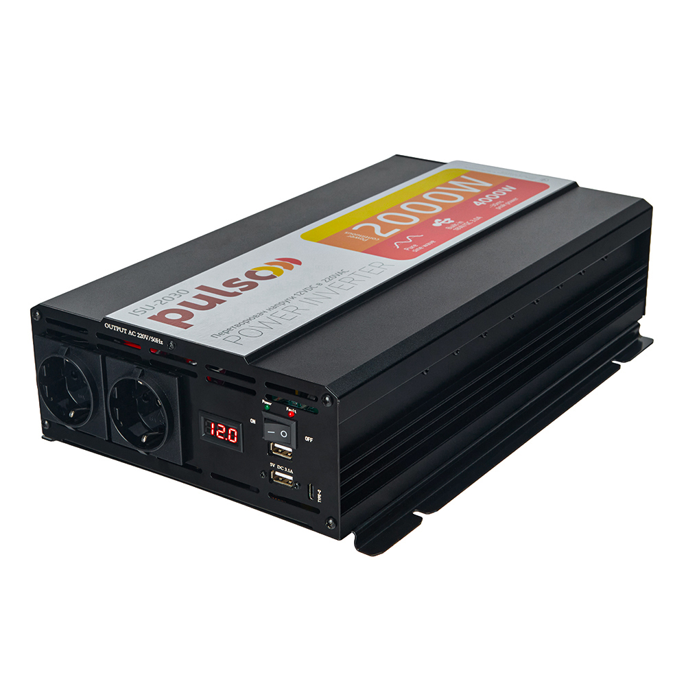 ������������ ������� PULSO/ISU-2030/12V-220V/2000W/USB-5VDC3.1A/���.�����/�����