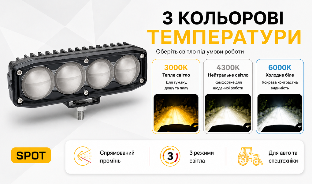 ���� �������� ����� WLP-L402 SPOT (153*50*67)CREE/9-60V/40W/3000K/4300K/6000K