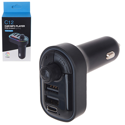 ��������� FM 5�1 �12 12-24v 2USB 5V-3.1A Type C 5V-3.1A BT5.0 RGB-ambient light