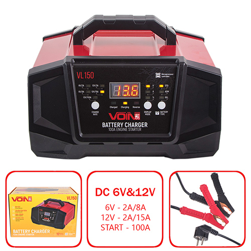 �����-�������� ������� VOIN VL-150 6&12V/2A-8A-15A/Start-100A/8-180AHR/LCD �����.