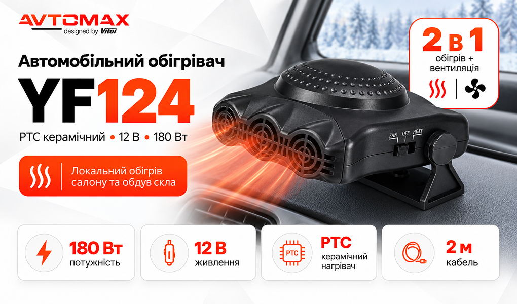������������ ������� YF124 PTC 12V 180W ������ 2 �
