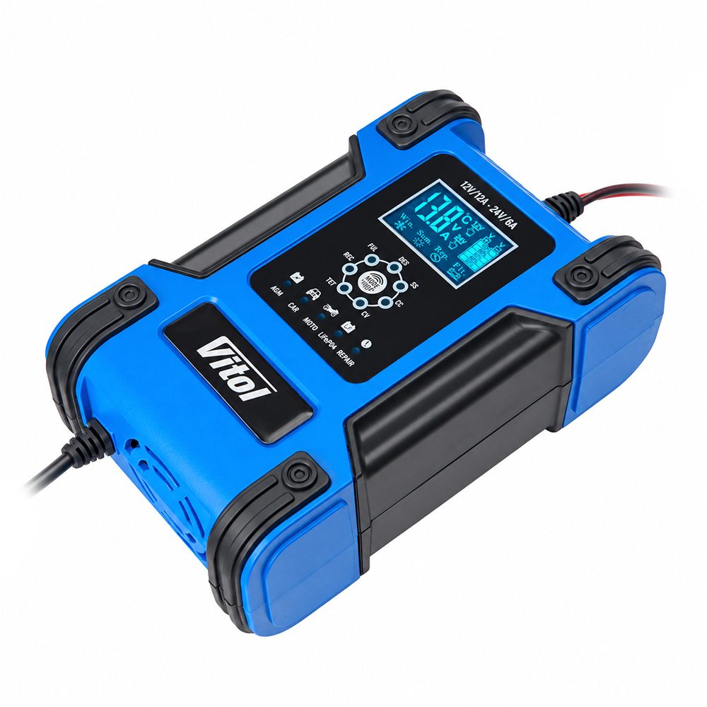�������� ������� "ViTOL" MP-12 12V-12A/24V-6A/6-200AHR/LCD/I���������