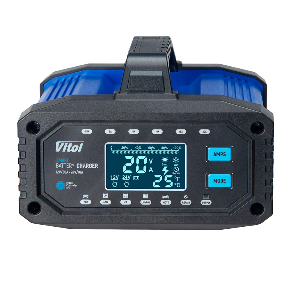�������� ������� "ViTOL" MP-20 12V-20A/24V-10A/4-300AHR/LCD/I���������