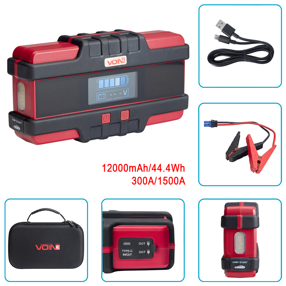 �����-�������� ������� VOIN JS-600 12000mAh/44,4Wh/12V START-300A/1500A/�����