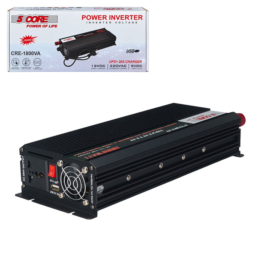 ������������ 5 CORE 1800W 12V AC/DC UPS+CHARGE 20A