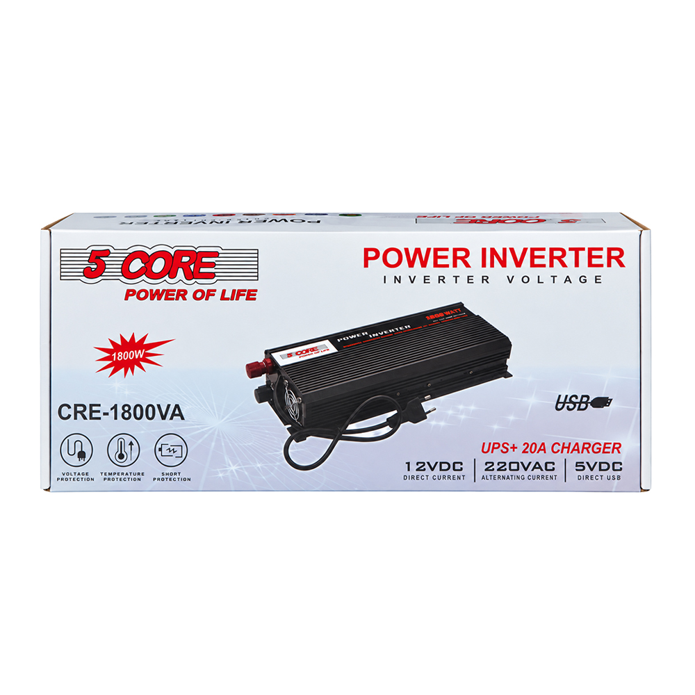 ������������ 5 CORE 1800W 12V AC/DC UPS+CHARGE 20A