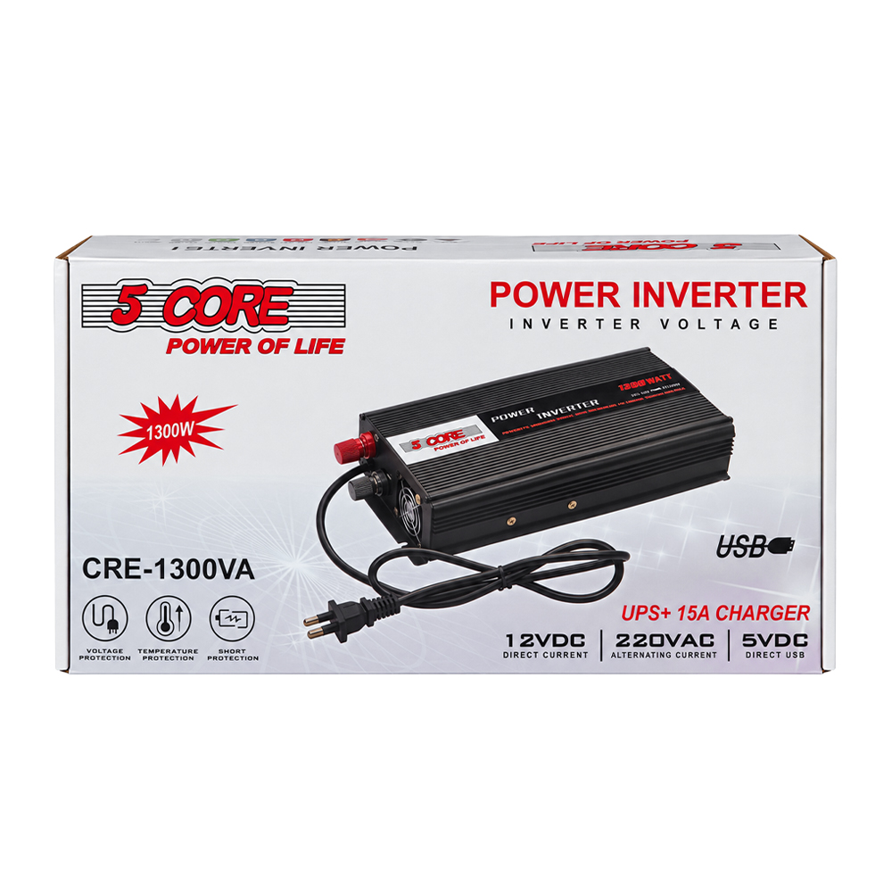 ������������ 5 CORE 1300W 12V AC/DC UPS+CHARGE