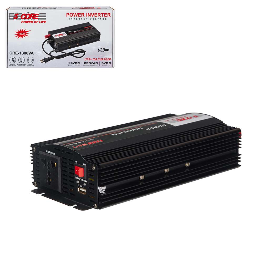 ������������ 5 CORE 1300W 12V AC/DC UPS+CHARGE