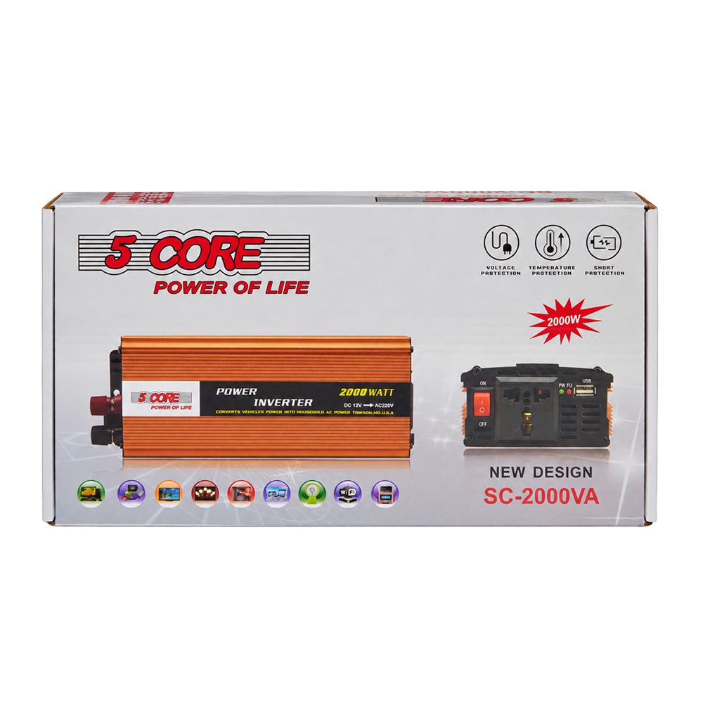 ������������ 5 CORE 2000W 12V UN-3057 (work 1000W)
