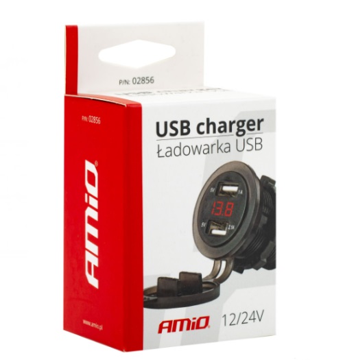 ������������ �������� ������� 2 USB 12-24V ����� � ������ + ���������
