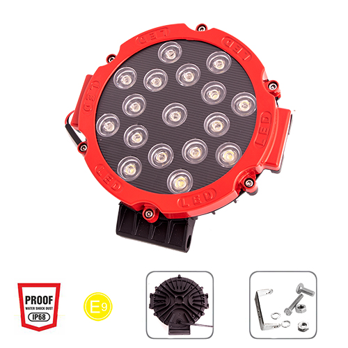 ���� �������� ����� WLP-51R1RD SPOT+FLOOD 17Led*3W /10-30V/51W/6000K (WLP-51R1RD)