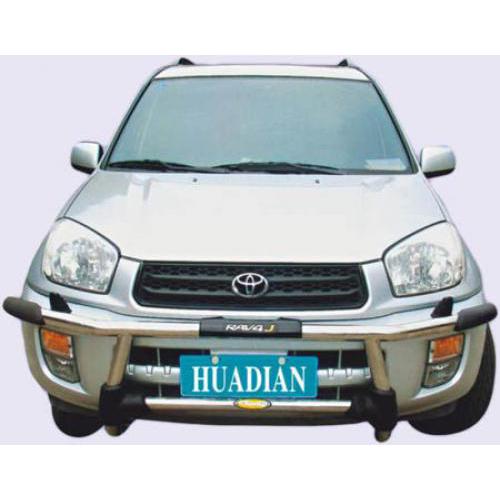 Toyota Rav-4 2000-2005 защита пер.бампера метал. (RV-A042/P) Защита переднего бампера Toyota Rav-4, 2000-2005, металл (RV-A042/P)