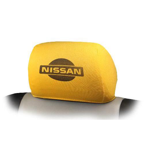 Чехлы на подголовники Nissan Витол желтые Чехлы на подголовники Nissan Витол желтые