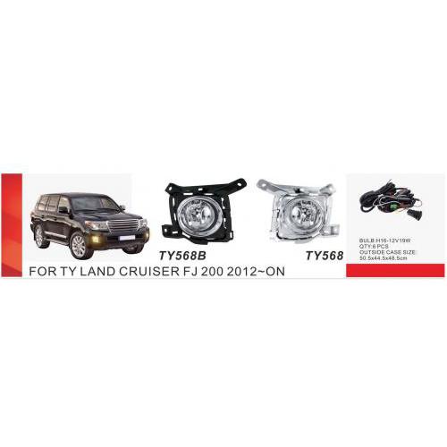  . Toyota LC  FJ200 2012-15/RAV-4 2013-15/TY-568/H16-12V19W/. (TY-568 Chrome)