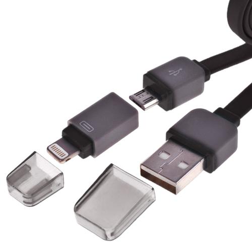  PULSO USB - Micro USB/Apple 1m black () (CP-002BK)