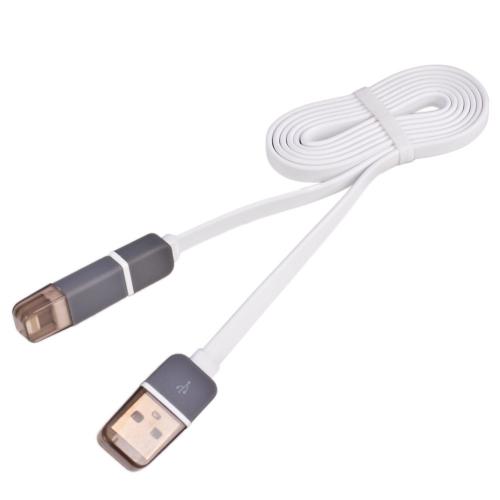  PULSO USB - Micro USB/Apple 1m white () (CP-002W)