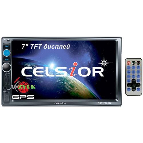 Двухдиновый мультимедийный центр с 7" TFT сенсорным дисплеем Celsior CST-7001G (Celsior CST-7001G GPS) 2DIN мультимедийный центр с 7" TFT сенсорным дисплеем Celsior CST-7001G (Celsior CST-7001G GPS)