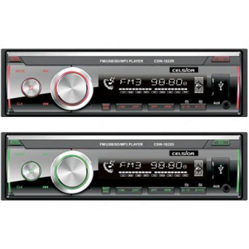 Бездисковый MP3/SD/USB/FM проигрователь Celsior CSW-1822R съёмная панель (Celsior CSW-1822R) Бездисковый MP3/SD/USB/FM проигрыватель Celsior CSW-1822R съёмная панель (Celsior CSW-1822R)