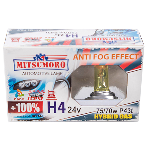  MITSUMORO 4 24v   70/75w P43t  +100 anti fog effect (, ) (M74430 FG/2)