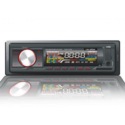 Бездисковий MP3/SD/USB/FM програвач Celsior CSW-1910R Автомагнiтола Celsior арт. CSW-1910R