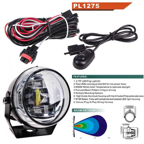  . PL-1275 LED-ZES/12V-9W-900LM/D=70mm/. (PL-1275-LED)