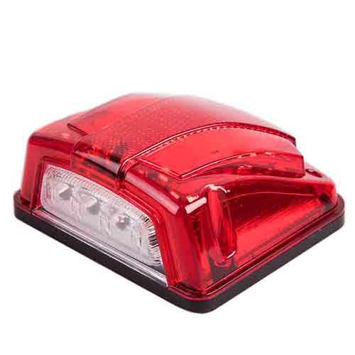 Фонарь задний на прицеп NEON LED KOD 38 квадратный с подсветкой красный MAXI KIR (KOD 38 (20)Тур) Подсветка номера NEON LED KOD 38 красный MAXI KIR (KOD 38)