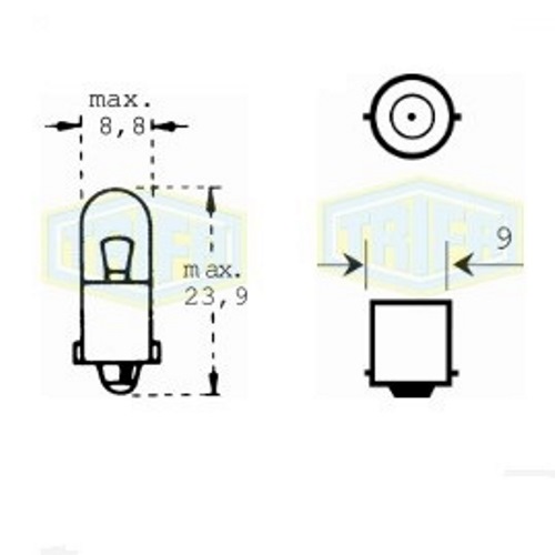     Trifa 12V 2,0W BA 9s (00117)