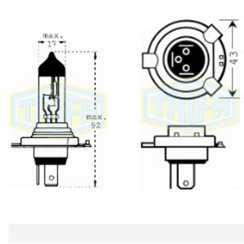        Trifa H4 12V 60/55W long-life (41661)