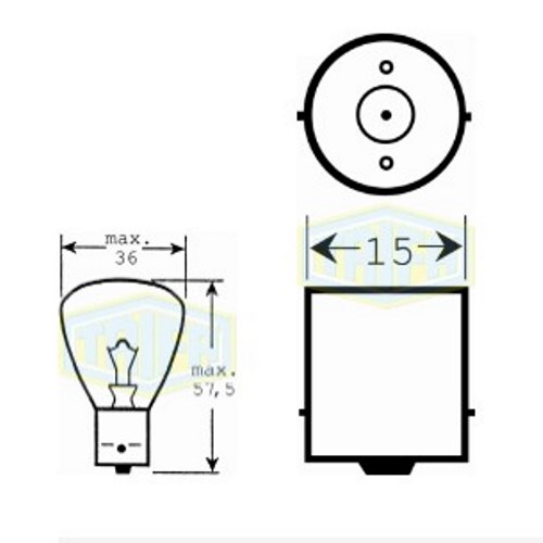     Rotary lamp 12V 45W BA 15s (00391)