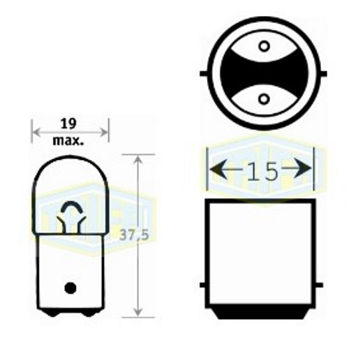     Trifa 12V  R10W BA 15d (00316)