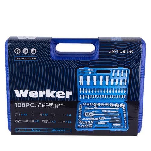 Werker.    1/4" & 1/2", 108 . (6 .) (UN-1108-6)