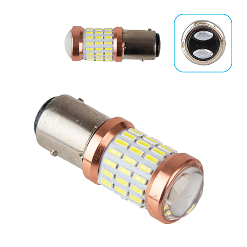  PULSO//LED 1157/51+9SMD-3014 with lens/12-24v/2w/300lm White (LP-54323)