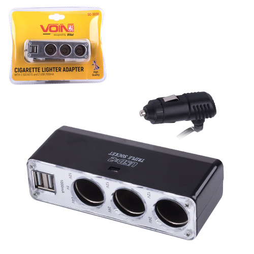   VOIN 3  + 2USB 2100mA / SC-3036 (SC-3036)