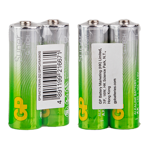  GP SUPER ALKALINE 1.5V 15A21-S2 , LR6,  (4891199216671)