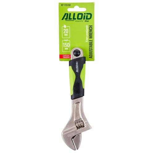 Alloid. Ключ розвідний 150 мм, max 20mm.(КР-115150) - Vitol Alloid. Ключ розвідний 150 мм, max 20mm.(КР-115150)