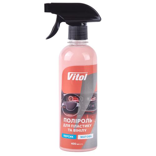 Поліроль для пластику та вінілу VITOL матова 150 мл Персик - Vitol Поліроль для пластику та вінілу VITOL матова 150 мл Персик