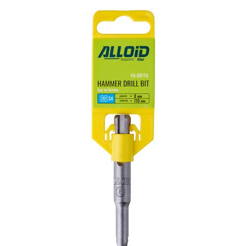 Alloid. Бур по бетону SDS-plus S4 8x110мм - Vitol Alloid. Бур по бетону SDS-plus S4 8x110мм