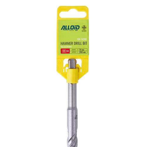 Бур по бетону SDS-plus S4 QUADRO 14x260мм Alloid - Vitol Бур по бетону SDS-plus S4 QUADRO 14x260мм Alloid