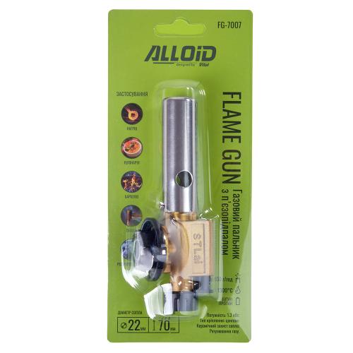 Alloid. Газовая горелка FG-7007, керамическое сопло 22мм - Vitol Alloid. Газовая горелка FG-7007, керамическое сопло 22мм