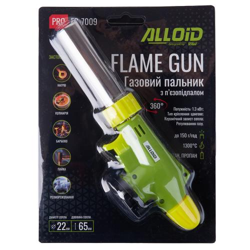 Alloid Pro. Газовая горелка FG-7009, керамическое сопло 22мм, 360 град - Vitol Alloid Pro. Газовая горелка FG-7009, керамическое сопло 22мм, 360 град