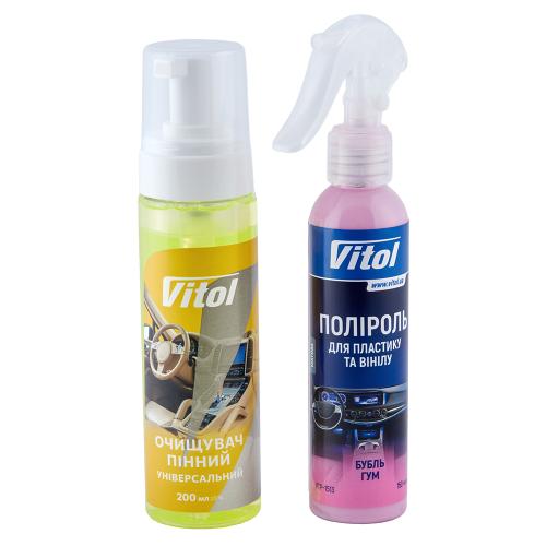 Набір для догляду за пластиком та вінілом VITOL - Vitol Набір для догляду за пластиком та вінілом VITOL